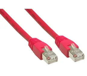 Good Connections červená / Patch kabel / Cat.6 / S/FTP / RJ-45 / 0,5 m
