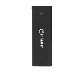 Manhattan externí box na M.2 NVMe SSD černý / Externí box / USB-C / USB 3.2 Gen2 10 Gbit/s / hliník