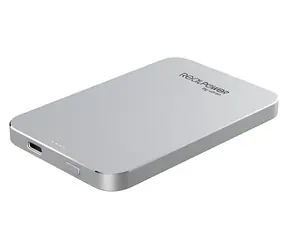 RealPower PB-5000 MAG stříbrná / Powerbanka MagSafe / 5000 mAh / Bezdrátové nabíjení 15 W / USB-C