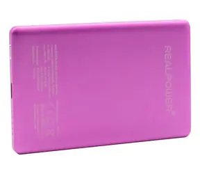 RealPower PB-5000 MAG Ultra Slim růžová / Powerbanka / 5000 mAh / MagSafe 15W / USB-C PD 20W