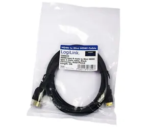 LogiLink HDMI - Mini HDMI černá / HDMI kabel / 2 m / pozlacené konektory
