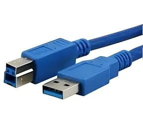 MediaRange propojovací kabel USB-A - USB-B modrá 3 m / Kabel USB 3.0 / USB 3.2 Gen 1