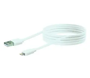 Schwaiger LKF200L532 bílá / Datový kabel / USB-A - Lightning / 2 m / USB 2.0