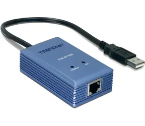 TRENDnet TU2-ET100 bílá / USB LAN adaptér / Fast Ethernet 100 Mbit/s / USB 2.0 / RJ-45