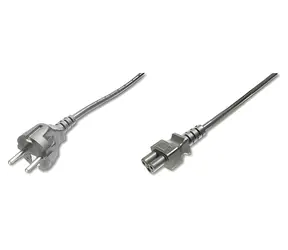 Digitus napájecí kabel CEE 7/7-C5 černý / Napájecí kabel / 1,8 m / H05VV-F3G 0,75mm2