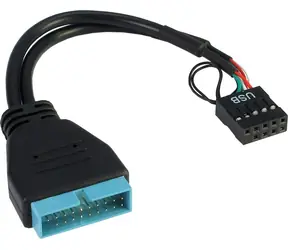 Inter-Tech 88885217 / Adaptér / USB 3.0 na USB 2.0 / interní 9-pin