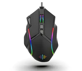 INCA IMG-351 černá / Herní myš / optická / RGB / 12800 DPI / 12 tlačítek / USB-A / 1,8 m