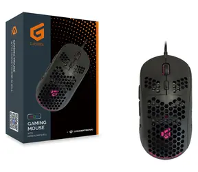 Conceptronic DJEBBEL černá / Herní myš / USB-A / 6400 DPI / 6 tlačítek / RGB LED