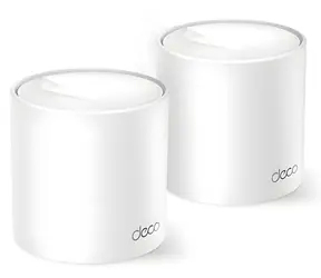 TP-Link Deco X1500 (2-pack) bílá / Wi-Fi 6 systém MESH AX1500 / Dual-band / 2x GLAN