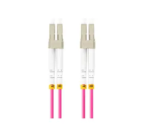 Lanberg FO-LULU-MD41-0100-VT / Optický patch kabel / LC/UPC-LC/UPC / Duplex / OM4 50/125 / 10 m
