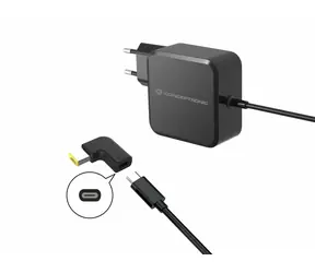 Conceptronic USB-C PD adaptér pro Lenovo černá / Napájecí adaptér / PD 3.0 / 18-20 V / 100 W