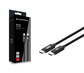 Conceptronic USB-C černá / Kabel USB-C / USB 3.2 Gen 2 / 2 m / 10 Gbit/s / 100 W PD