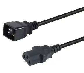 Equip C20-C13 černá / Napájecí kabel / 3 m / 250 V / 16 A
