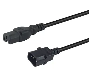 Equip C14-C15 černá / Prodlužovací napájecí kabel / 3 m / 250 V / 10 A