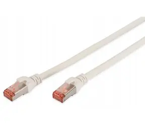 Digitus CAT 6 bílý / Patch kabel / S/FTP / AWG 27/7 / 1 m