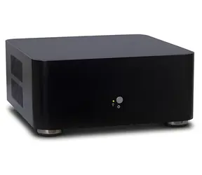 Inter-Tech A80 černá / Skříň / Mini ITX / hliníková / zdroj 60 W / 2x USB 3.0