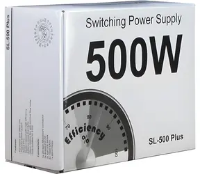 Inter-Tech SL-500 Plus / Zdroj / 500W / ATX 2.4 / 82% účinnost / aktivní chlazení
