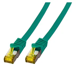 EFB zelená / Patch kabel / Cat6A S/FTP / 1,5 m / RJ-45 / LSZH / 10 Gbit/s