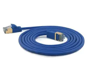 Wantec modrá / Patch kabel / Cat7 S/FTP / RJ-45 / 0,1 m