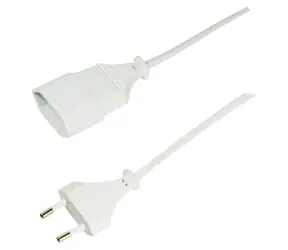 LogiLink prodlužovací napájecí kabel CEE 7/16 bílá / Napájecí kabel / 2 m