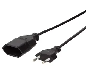 LogiLink Prodlužovací napájecí kabel CEE7/16 černá / Napájecí kabel / 1 m