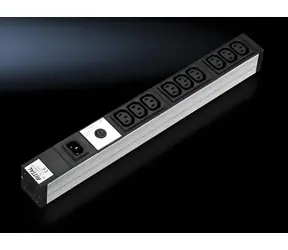 Rittal Zásuvková lišta 9x C13 do racku 19" / Zásuvková lišta / 10A / 250V / Hliníkový profil