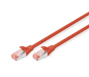 Digitus Cat6 S/FTP červená / Patch kabel / 1 m / RJ-45 / AWG 27/7 / LSZH