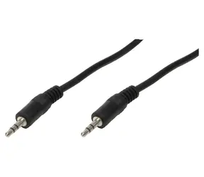 LogiLink Audio kabel Jack 3,5mm (M) - Jack 3,5mm (M) černý / Audio kabel / propojovací / 1 m