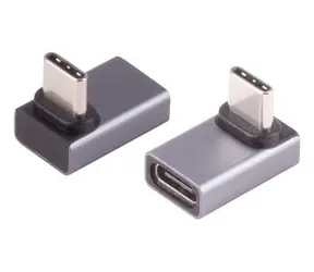 Shiverpeaks USB-C adaptér 90° šedá / Adaptér / USB4 40 Gbit/s / DisplayPort 2.0 / USB PD