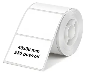 Olympia Samolepicí etikety pro PM220 transparentní / Etikety / 4x3 cm / 230 ks / 1 role