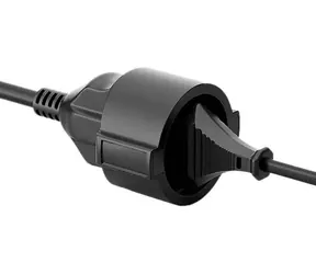 Equip CEE 7/7 - CEE 7/3 černý / Napájecí kabel / 5 m / 250 V / 16 A