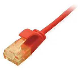 Equip Cat6a SlimFlex červená / Patch kabel / 0,5 m / U/UTP / LSZH / PoE+