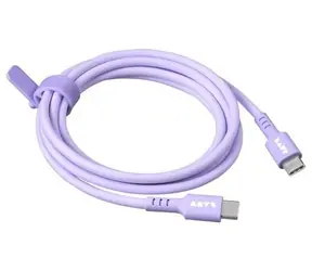 LAUT LINK USB-C - USB-C fialová / Kabel / 1.5m / 60W / nabíjecí a datový
