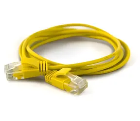 Wantec CAT6a U/UTP 25 m žlutá / Patch kabel / RJ-45 / 2,8 mm