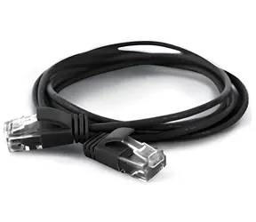Wantec 7310 černá / Patch kabel / Cat6a U/UTP / 0,2 m / RJ-45