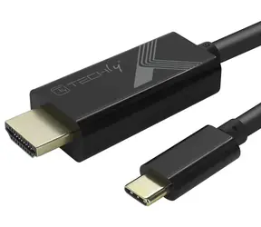 Techly IADAP-USBC-HDMI5TY černá / Kabel USB-C - HDMI / HDMI 2.0 / 4K 60Hz / 5 m