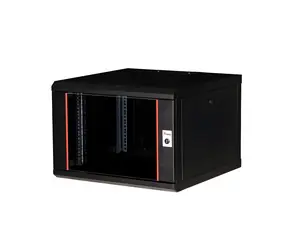 Equip Pro Mount černá / Nástěnný rozvaděč / 19" / 7U / 600x600 mm / pasivní chlazení / skleněné dveře