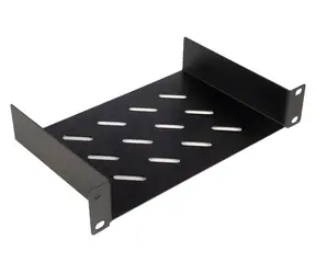 Equip 10" černá / Police pro rack / 1U / pevná / hloubka 150 mm / nosnost 100 kg