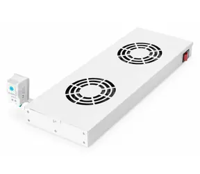 Equip 19" ventilační jednotka RAL7035 / Ventilační jednotka / 1U / 2x ventilátor 12 cm / 240V