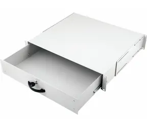 Equip Zásuvka do racku 19" uzamykatelná 2U RAL7035 / Zásuvka do racku / 485x400x85 mm / světle šedá / 7 kg