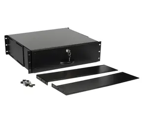 Equip Zásuvka do 19" racku 3U černá / Zásuvka / Uzamykatelná / 485x400x130 mm