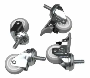 Equip kolečka pro racky ECO/Pro-Mount stříbrná / Kolečka / 19" / sada 4 ks