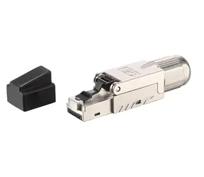 Equip Cat8.1 černá / Konektor RJ45 / stíněný / bez nářadí / 5 ks
