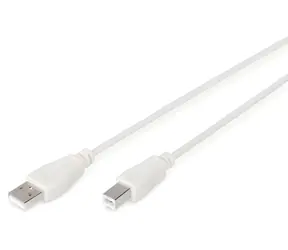 Digitus USB 2.0 kabel A-B béžový / Kabel / 1,8 m / USB 2.0