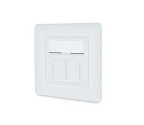 Digitus zásuvka 2x RJ45 CAT6A stíněná bílá / Datová zásuvka / pod omítku / STP / 500 MHz