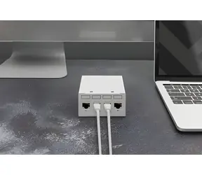 Digitus DN-93617-4 / Keystone modul / CAT 6A / stíněný / LSA / PoE / 4 ks