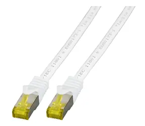 EFB bílá / Patch kabel / Cat6A S/FTP / 1,5 m / RJ-45 / LSZH / PoE