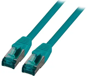 EFB CAT6A S/FTP 0,25 m zelená / Patch kabel / RJ45-RJ45 / 10Gbit / LSZH