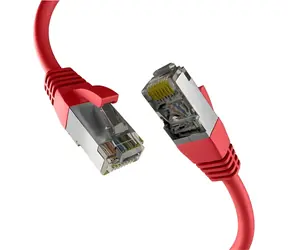 EFB Patchkabel Cat8.1 červená 15 m / Patch kabel / RJ45-RJ45 / S/FTP / 40 Gbit/s / PoE