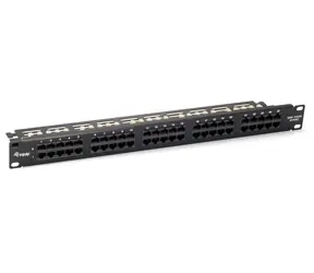 Equip / Patch panel / 50 portů / Cat3 / UTP / 1U / černá